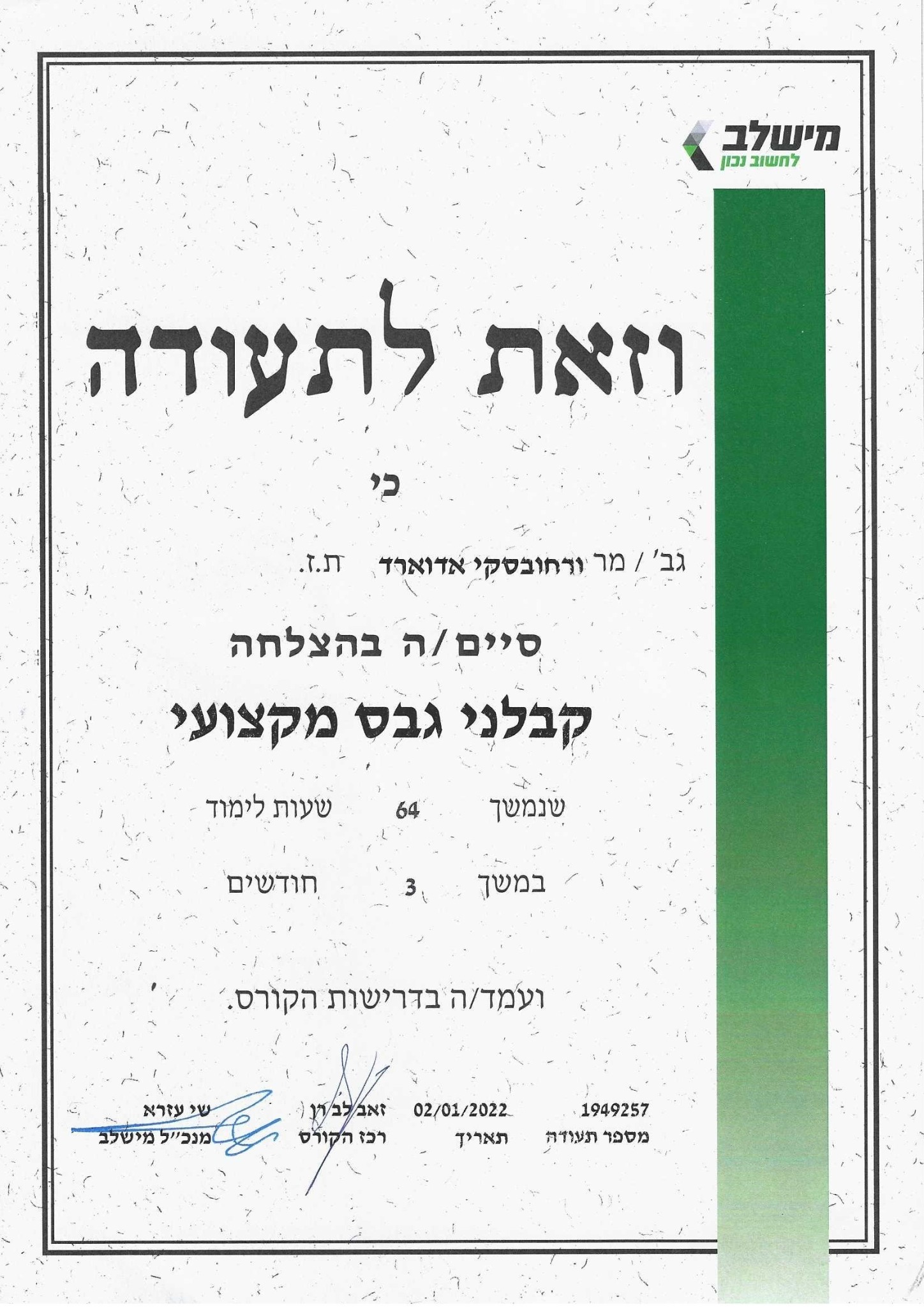 קבלן גבס מוסמך